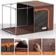 preview thumbnail 2 of 11, Storage Bins, Foldable Stackable Container Organizer Set with Large Window & Carry Handles