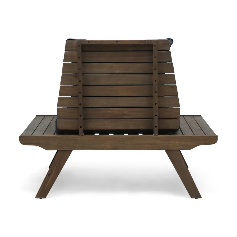 Sedona Outdoor 4 Seater Acacia Wood Chat Set with Side Table and Coffee Table by Christopher Knight Home
