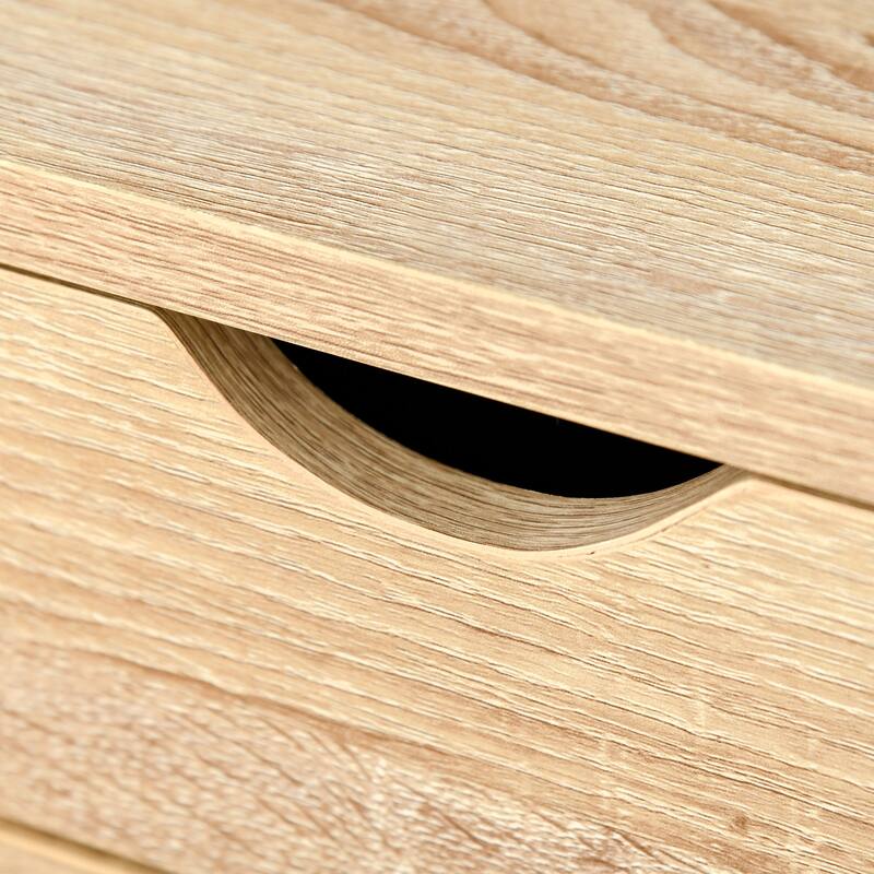 HOMCOM Computer Desk for Small Spaces, School Student Desk Study Writing Desk, Small Corner Desk with Drawer and Storage Shelves