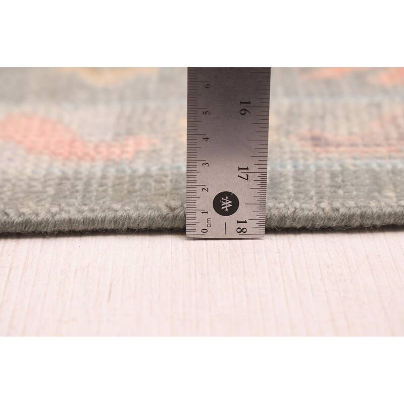 ECARPETGALLERY Hand-knotted Modern Oushak Sage Wool Rug - 7'10 x 10'0