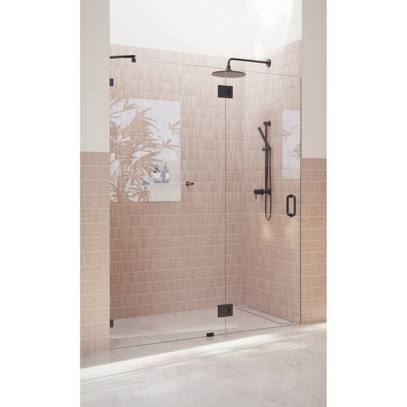 Glass Warehouse 78" x 57.75" Frameless Shower Door - Glass Hinge