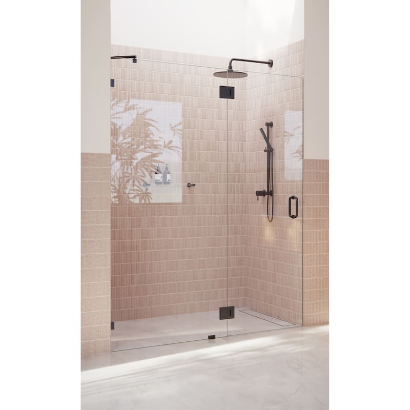 Glass Warehouse 78" x 62.75" Frameless Shower Door - Glass Hinge