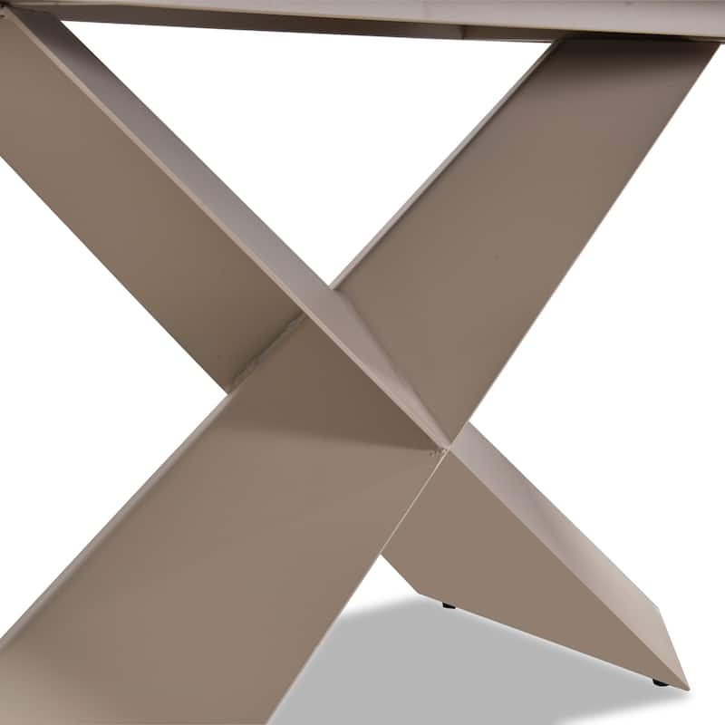 Furniture of America Thalassa Modern 7-Piece Ceramic Top Dining Table Set