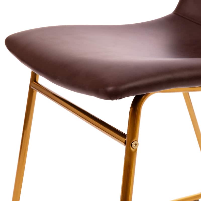 18 Inch Indoor Dining Table Chairs, LeatherSoft Upholstery-Set of 2