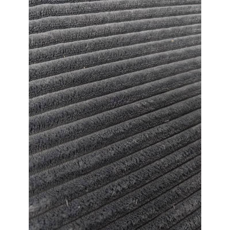 Oversized Corduroy Corner Sofa with Chaise, Boneless L-Shaped Sectional Couch, Modular Deep Seat Couches with Pillows