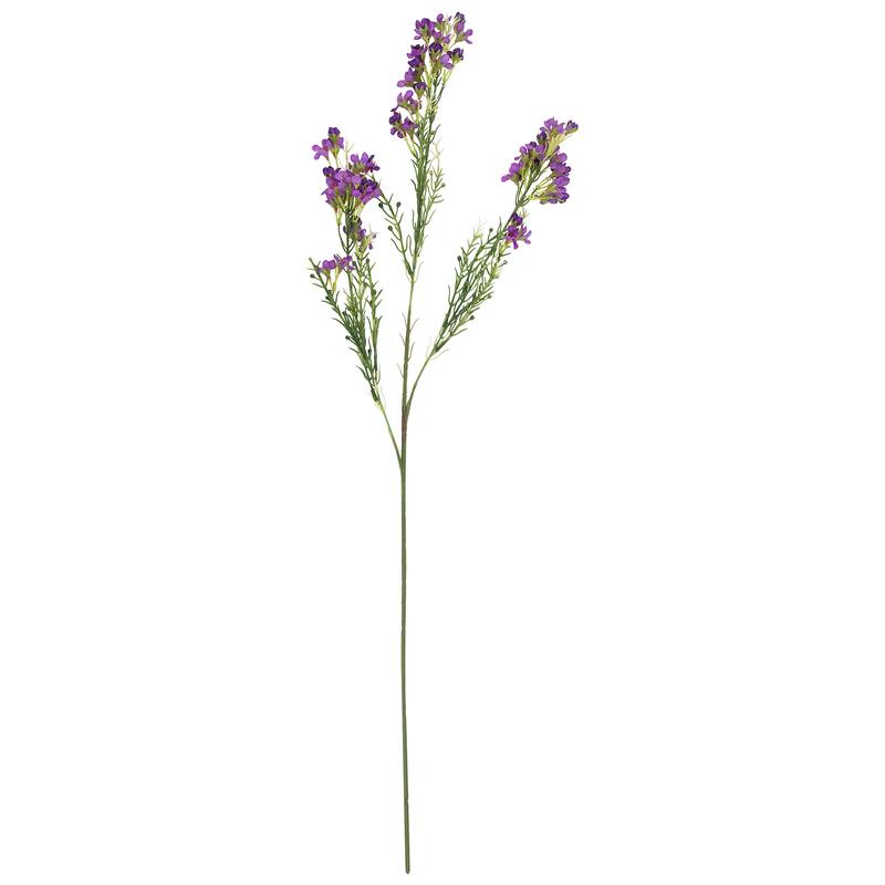 Waxflower Artificial Floral Spray - 27" - Purple