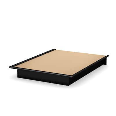 Modern Platform Bed - Chocolate Finish - South Shore Bedroom Furniture