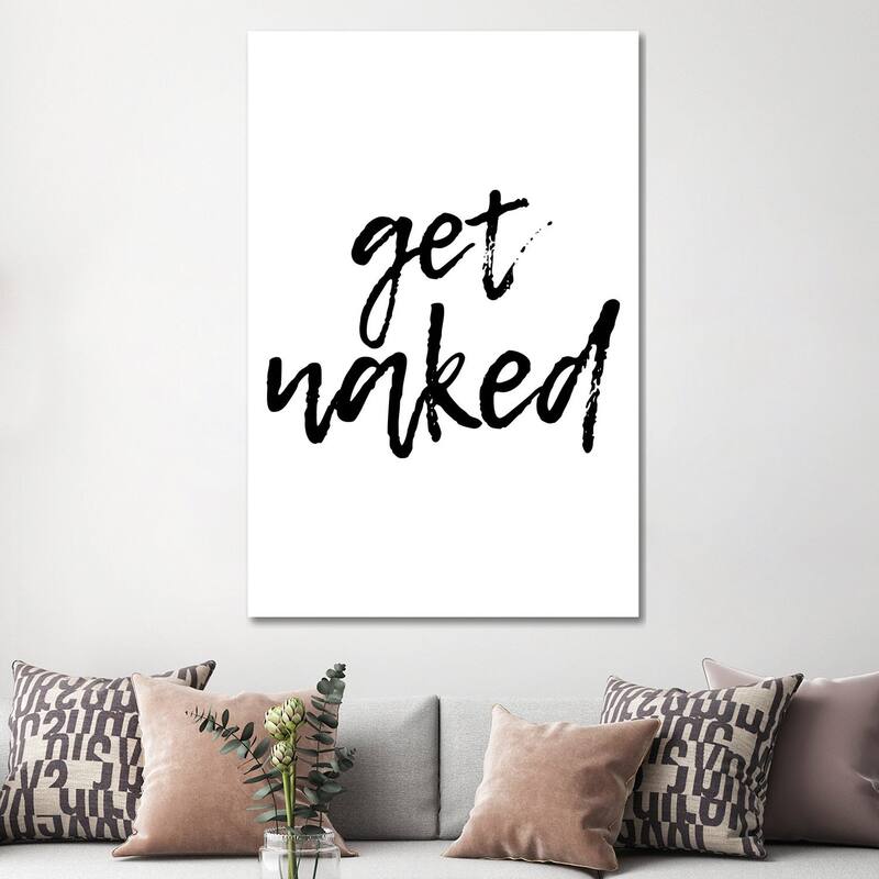 iCanvas "Get Naked" by Pixy Paper Canvas Print