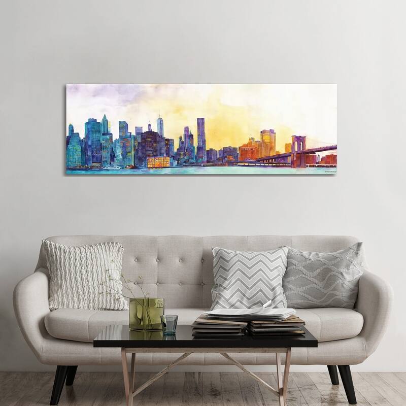 iCanvas "NYC Panorama" by Maja Wronska Canvas Print