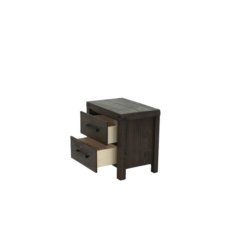 Simple Solid Wood Nightstand, Drawers, Bedside Table, Bedroom Furniture Basic