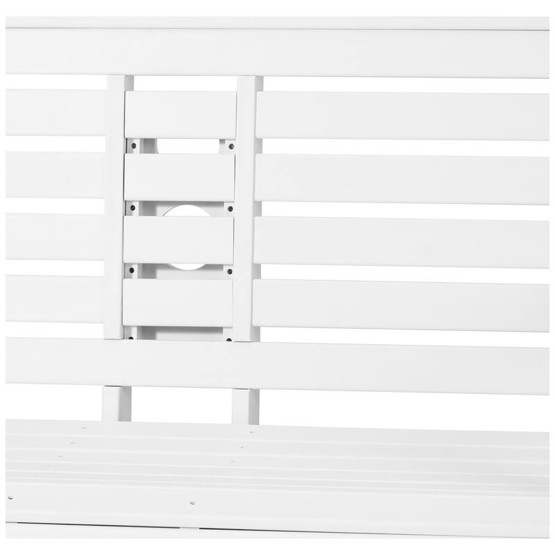 Nashville Poly 54 Inch Porch Swing with Folding Cup Holder