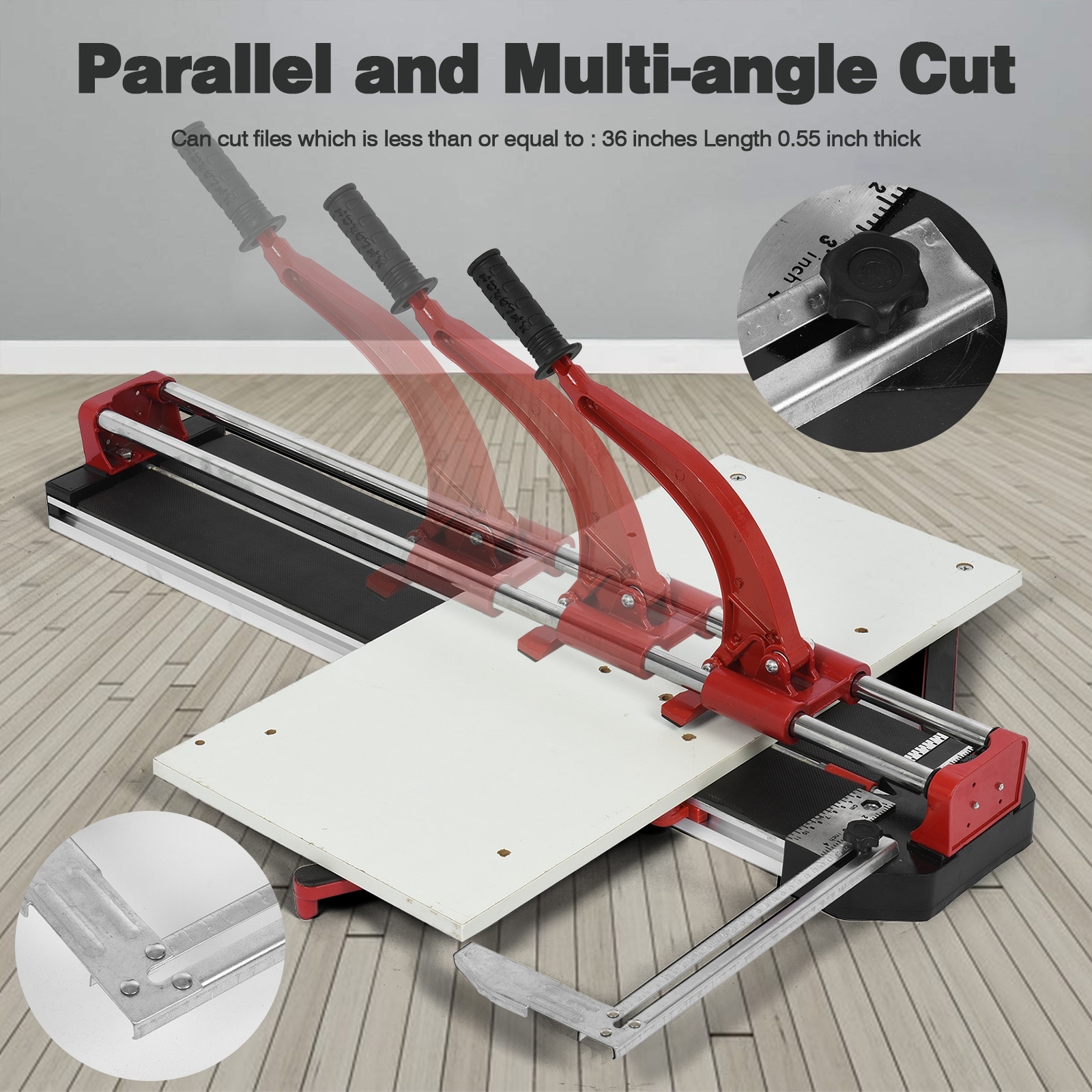 32 Inch Manual Tile Cutter Professional Tile Cutter with Tungsten Carbide Cutting Wheel Anti sliding Rubber Surface Bed Bath Beyond 36855641