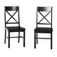 preview thumbnail 14 of 16, Walker Edison Antique X-Back Dining Side Chairs (Set of 2)
