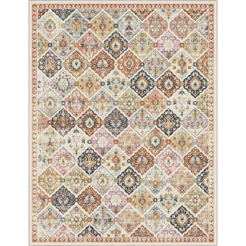 Well Woven Apollo Maeve Vintage Bohemian Machine Washable Rug