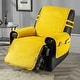 preview thumbnail 21 of 28, Stonecrest Non Slip Recliner Chair Cover, Velvet Recliner Slipcover Recliner 23" Regular - Yellow
