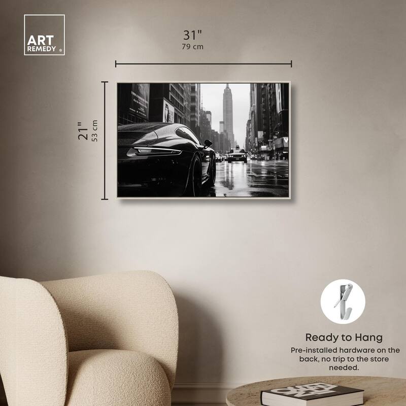 Rainy Day New York Canvas by Art Remedy