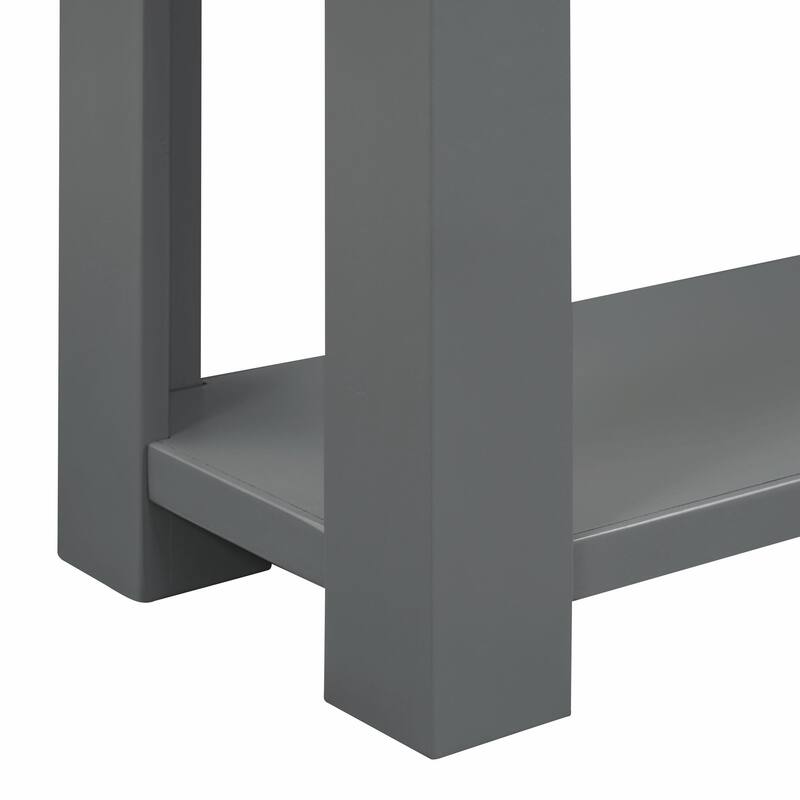 Entryway Console Table: Storage Drawers, Bottom Shelf