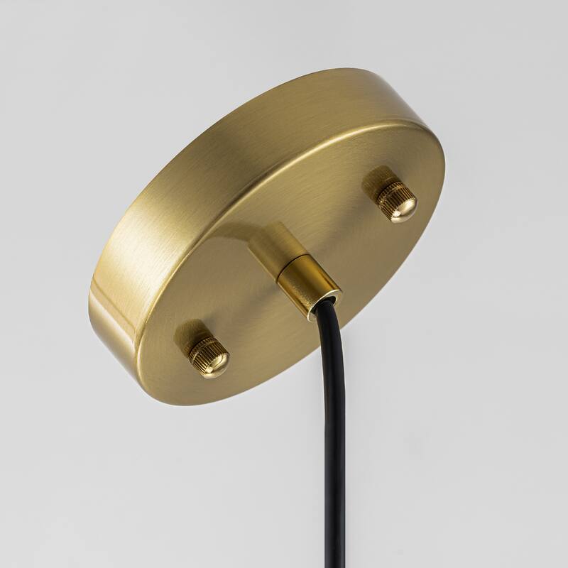 1-Light Modern Clear Glass Pendant Light - 11.8