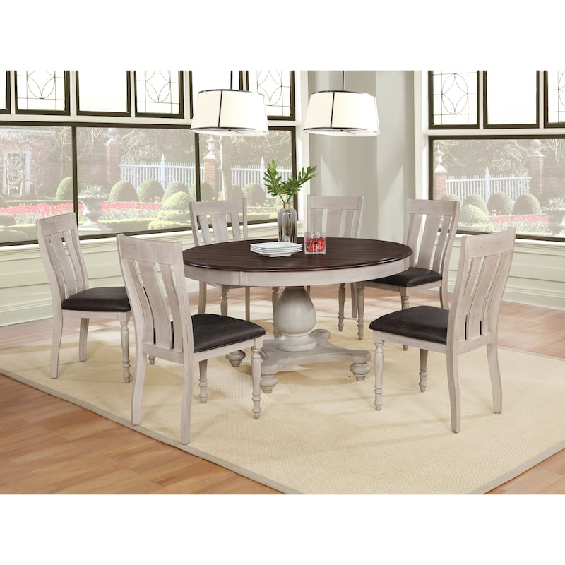 Arch Weathered Oak Dining Chair Set of 2, Distressed Oak Conference Chair with Turned Leg, Dining Room Kitchen Side Comfy Chairs