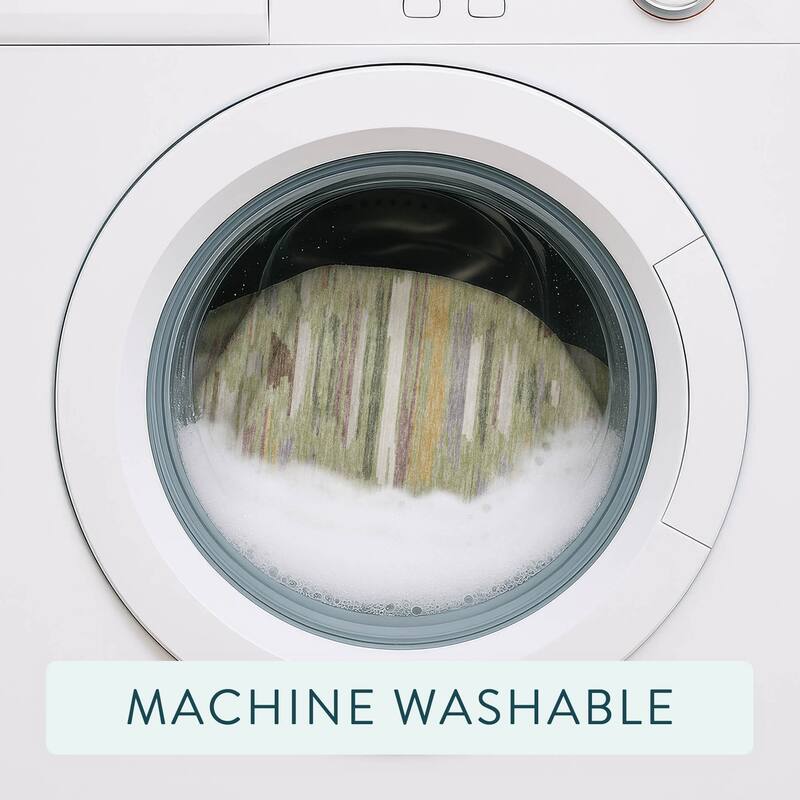 Machine Washable Indoor/ Outdoor Modern Trellis Chantille Rug