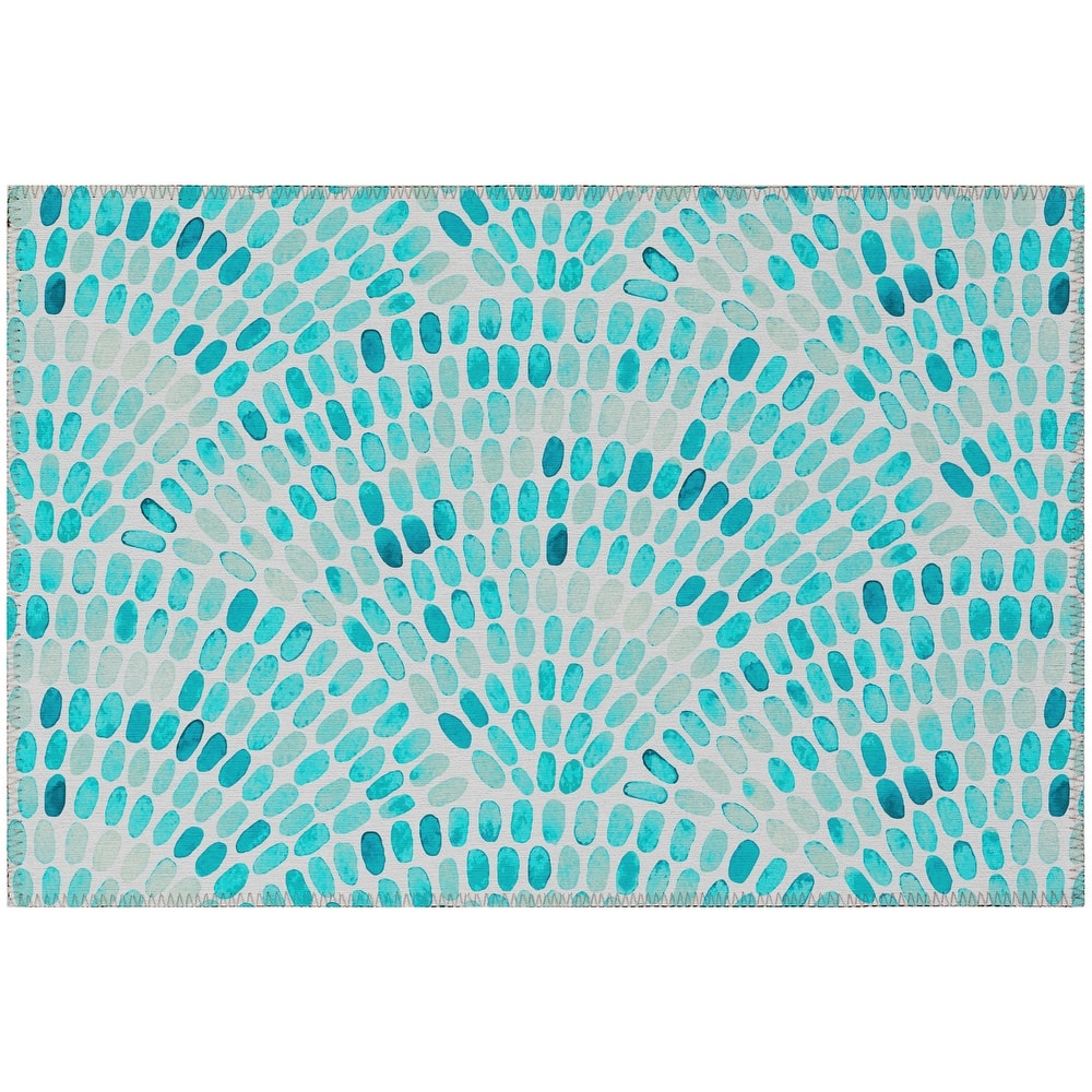 Indoor/Outdoor Surfside Modern Washable Rug