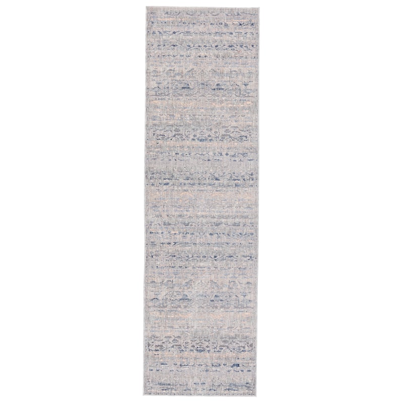 Surselva Oriental Area Rug - 3' x 10' - Blue/Gray - Runner
