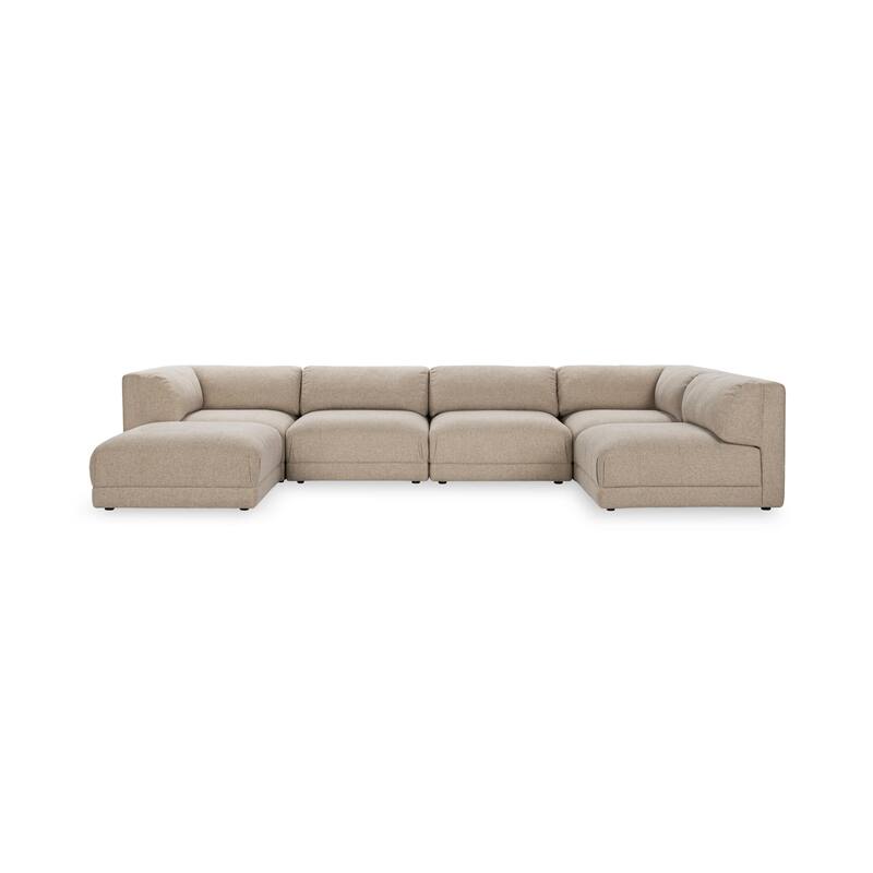Classic Home Adalynne 6 Piece Performance Fabric Modular Sectional