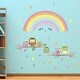 preview thumbnail 3 of 4, Walplus Colorful Rainbow Owl Tree Children Wall Sticker Nursery Decor