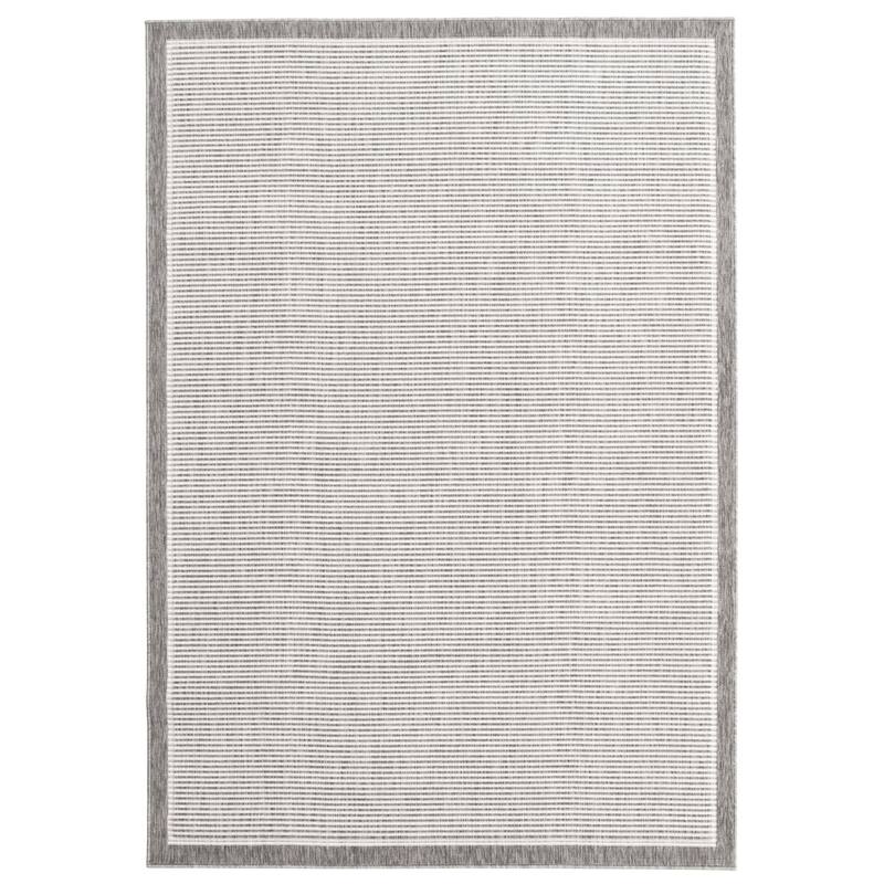 ECARPETGALLERY Oxford Indoor/ Outdoor Rug - 5'3 x 7'7 - Grey