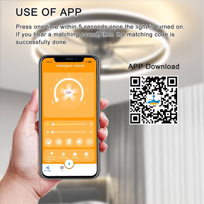 Anmytek Modern Low Profile Ceiling Fan with Light Quiet Flush Mount Bedroom Living Room