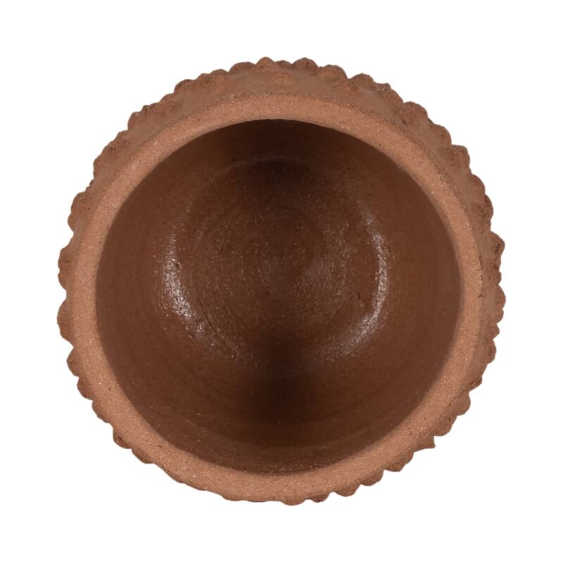 Sagebrook Home 6" Terracotta Bubble Planter, Natural, Round
