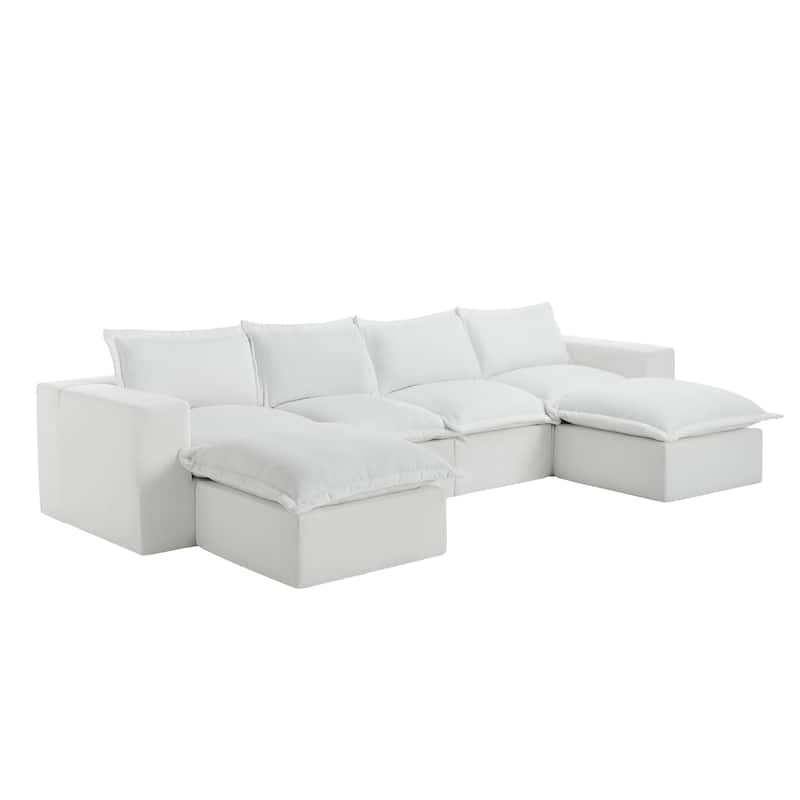 Comfy Cloud Couch Plush Modular Sectional Sofa For Living Room