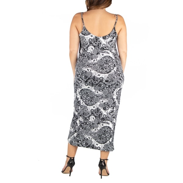 black midi wrap dress plus size