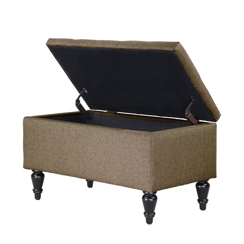 Maypex 29" Fabric Upholstered Tufted Storage Bench