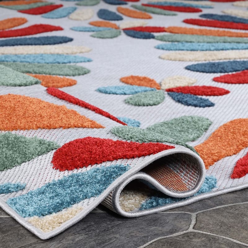 Superior Marigold Oversized Floral Indoor Outdoor Area Rug