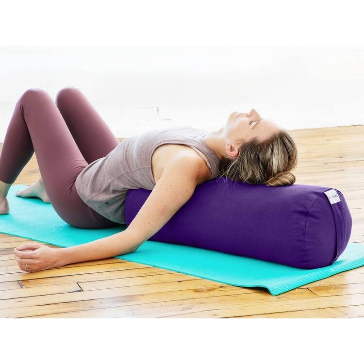 Sol Living Cylindrical Cotton Yoga Bolster
