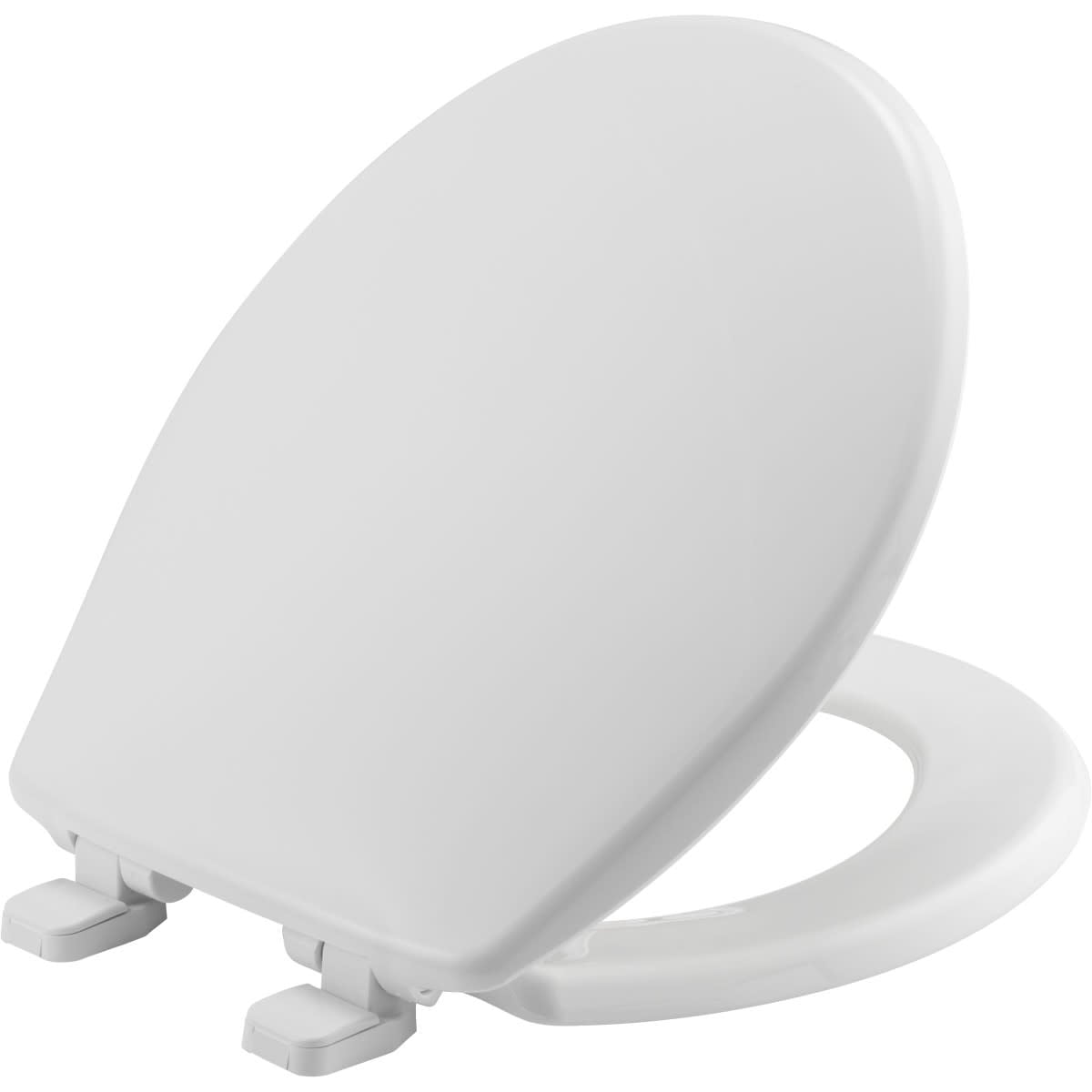 Bemis 730SL Round Hospitality Plastic Closed-Front Toilet Seat and Lid