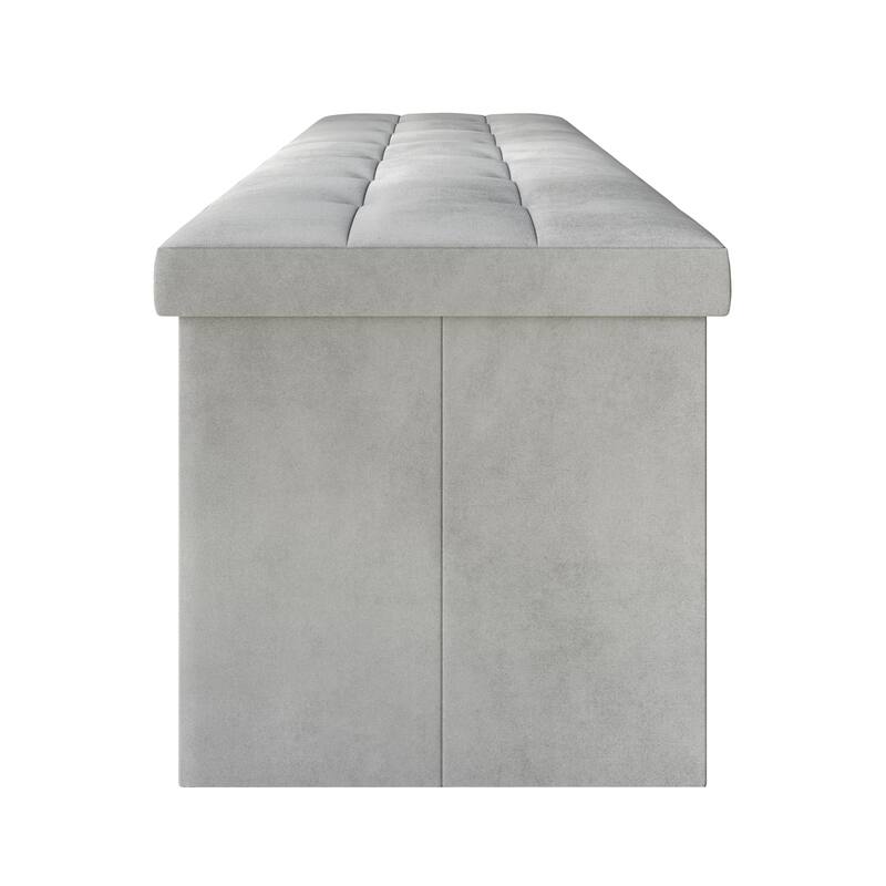 Chico Tufted Upholstered Folding Storage Bench