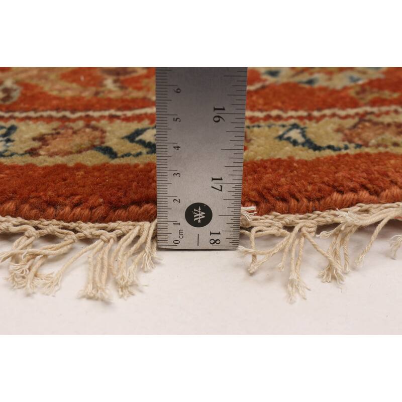 ECARPETGALLERY Hand-knotted Jules Sultane Dark Copper Wool Rug - 7'10 x 7'10
