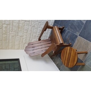 Hollywood Outdoor Adirondack Acacia Rocking Chair by Christopher Knight Home