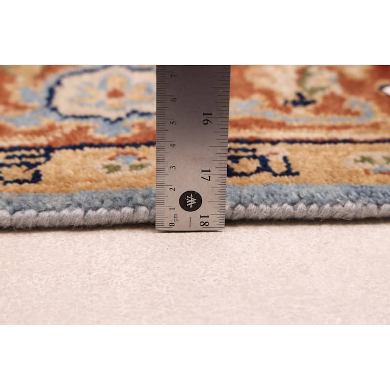 ECARPETGALLERY Hand-knotted Jules Sultane Sky Blue Wool Rug - 5'1 x 7'0