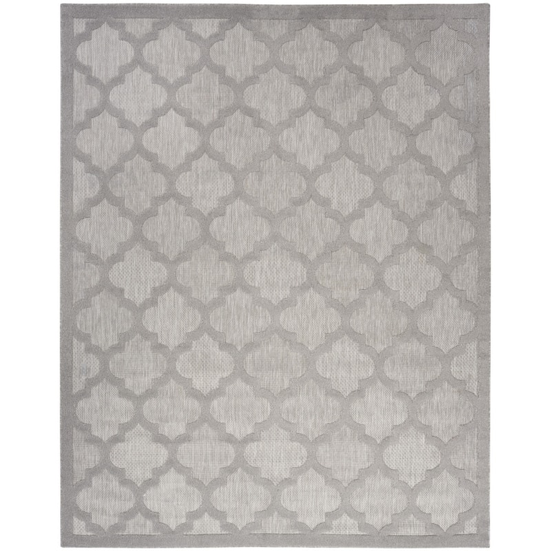 HomeRoots Contemporary Rectangle Outdoor Rug - 9' X 12'
