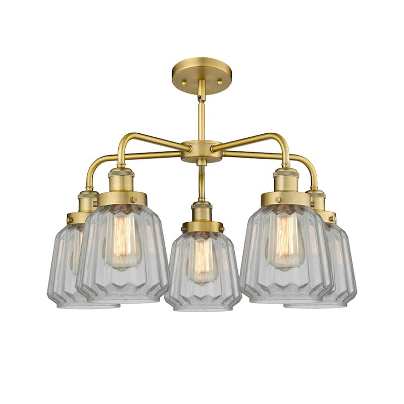 Innovations Lighting Chatham - 5 Light 25" Stem Hung Chandelier