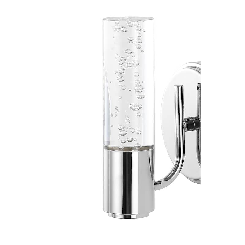 Alain Minimalist Modern Bubble Acrylic/Iron Integrated LED Vanity Light, by JONATHAN Y