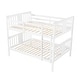 preview thumbnail 6 of 11, Full Bunk Bed with Pine Frame, Guardrail, and Slat Support