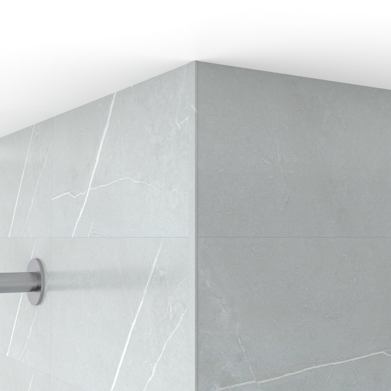 Epiphany Edge Trim 96 in. H Marble Light Grey