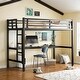 preview thumbnail 2 of 26, Space-Saving Design Loft Bed with Desk, TwinXL/Full Size