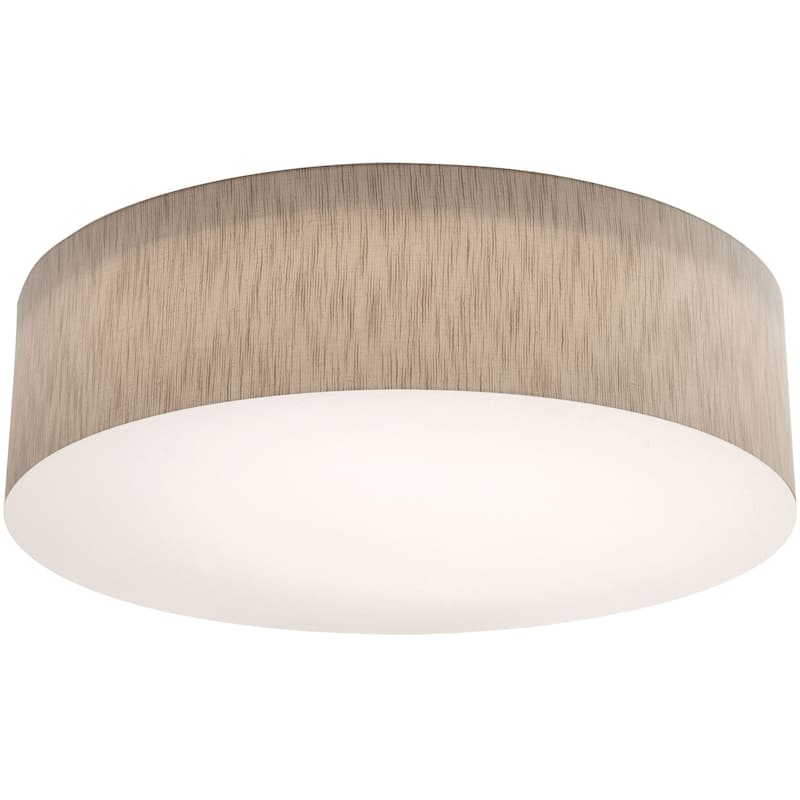 AFX ANF3044MB Anton 4 Light 30" Wide Flush Mount Drum Ceiling Fixture - Jute / White
