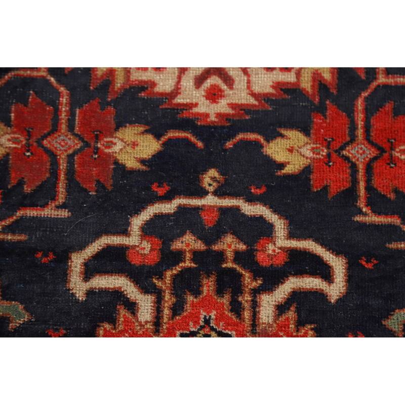 Pre-1900 Antique Sultanabad Persian Area Rug Hand-Knotted Wool Carpet - 4'9"x 6'8"