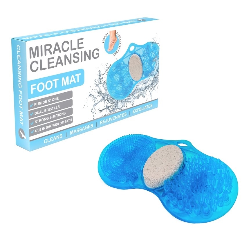 Helping Hand Foot Scrub Brush with Pumice : scrub feet without bending